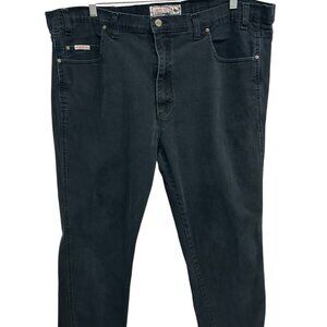 Grand River Mens Black Premium Quality Stretch Jeans Size 46x30 Relaxed Classic